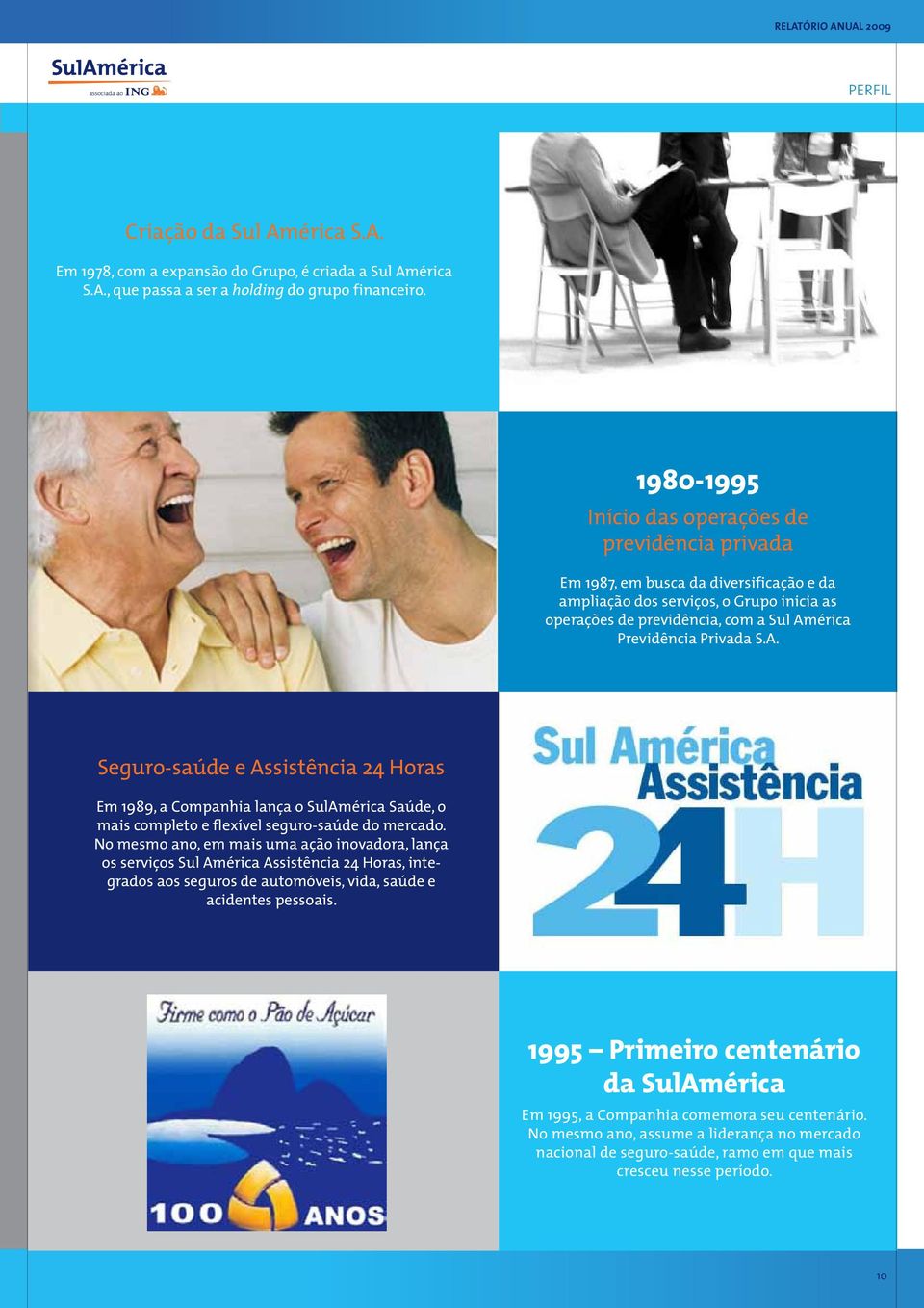 Privada S.A. Seguro-saúde e Assistência 24 Horas Em 1989, a Companhia lança o SulAmérica Saúde, o mais completo e flexível seguro-saúde do mercado.