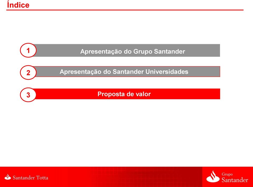 Apresentação do Santander