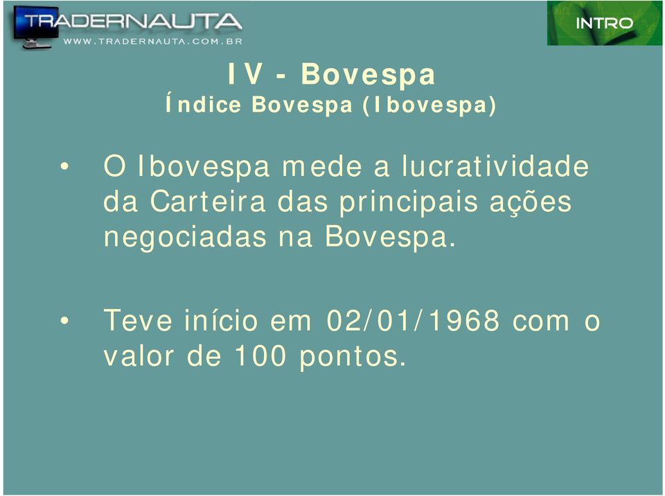 principais ações negociadas na Bovespa.