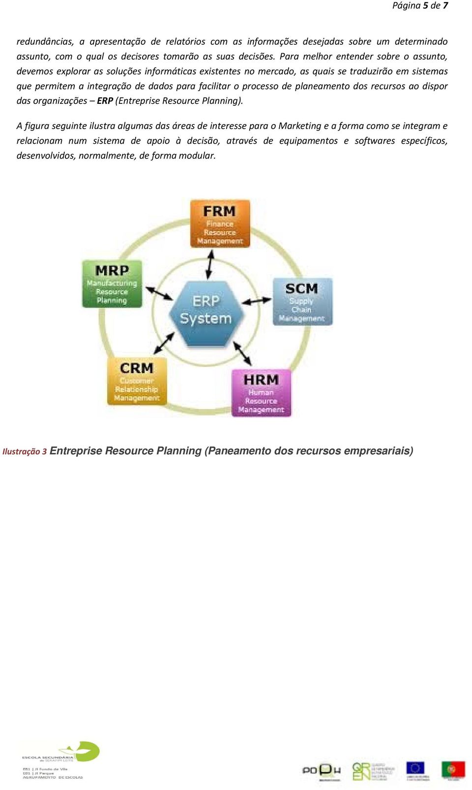 processo de planeamento dos recursos ao dispor das organizações ERP (Entreprise Resource Planning).