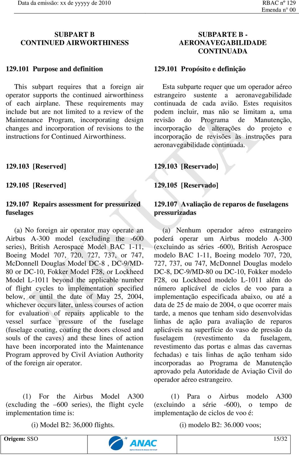 These requirements may include but are not limited to a review of the Maintenance Program, incorporating design changes and incorporation of revisions to the instructions for Continued Airworthiness.