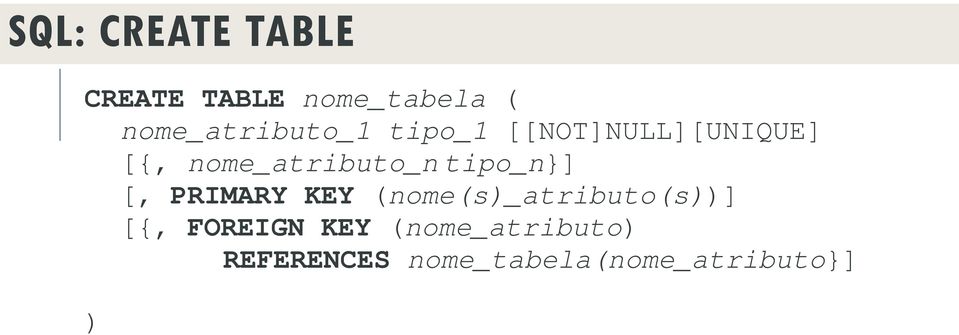 nome_atributo_ntipo_n}] [, PRIMARY KEY