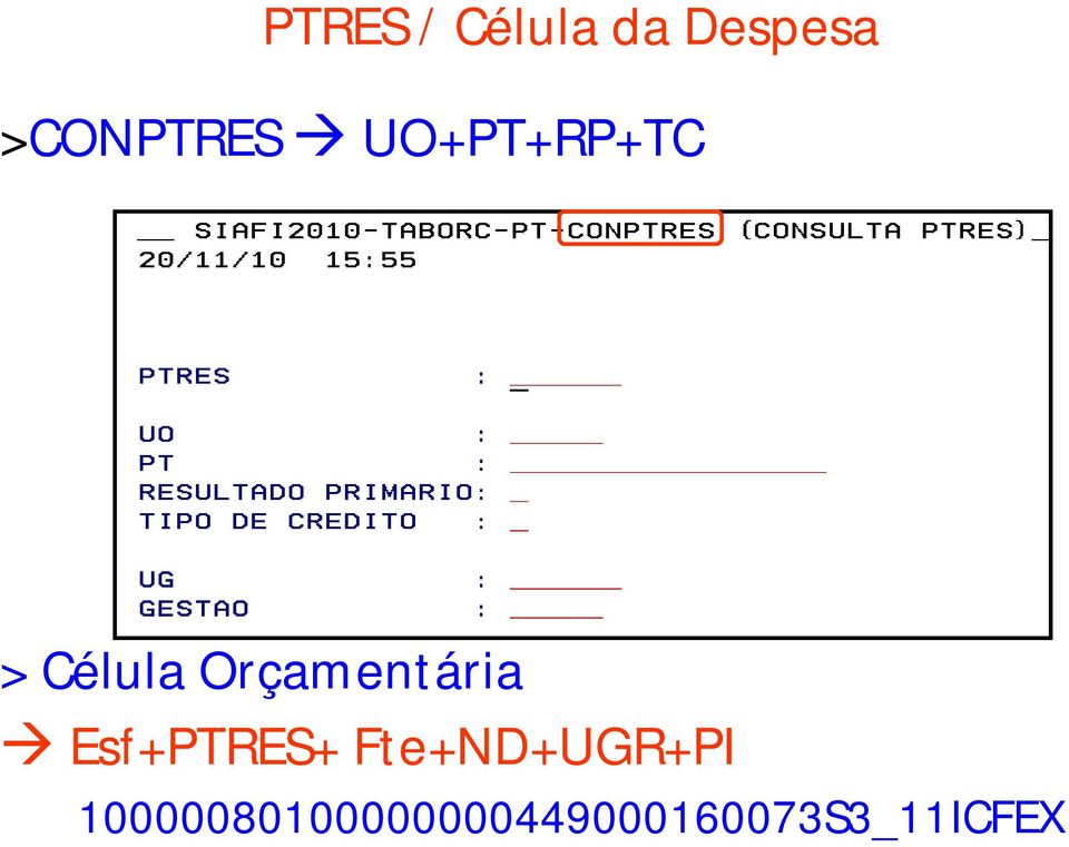 Orçamentária Esf+PTRES+