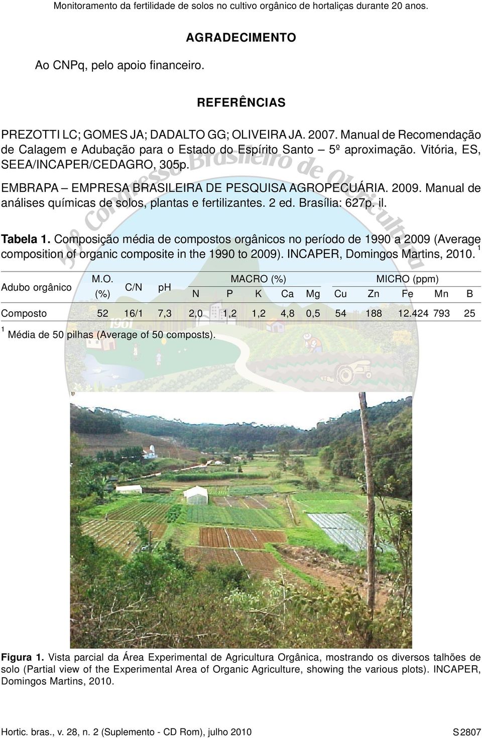 Manual de análises químicas de solos, plantas e fertilizantes. 2 ed. Brasília: 627p. il. Tabela 1.