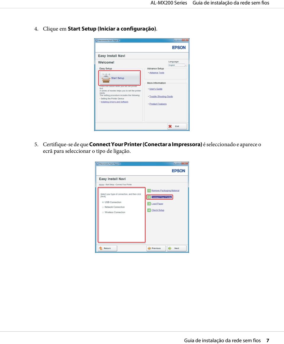 Certifique-se de que Connect Your Printer