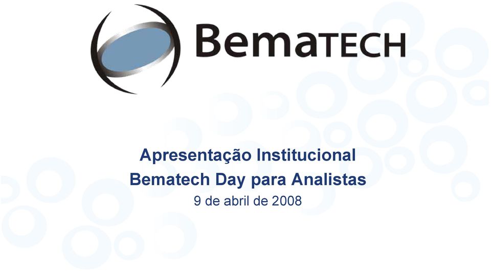 Bematech Day para