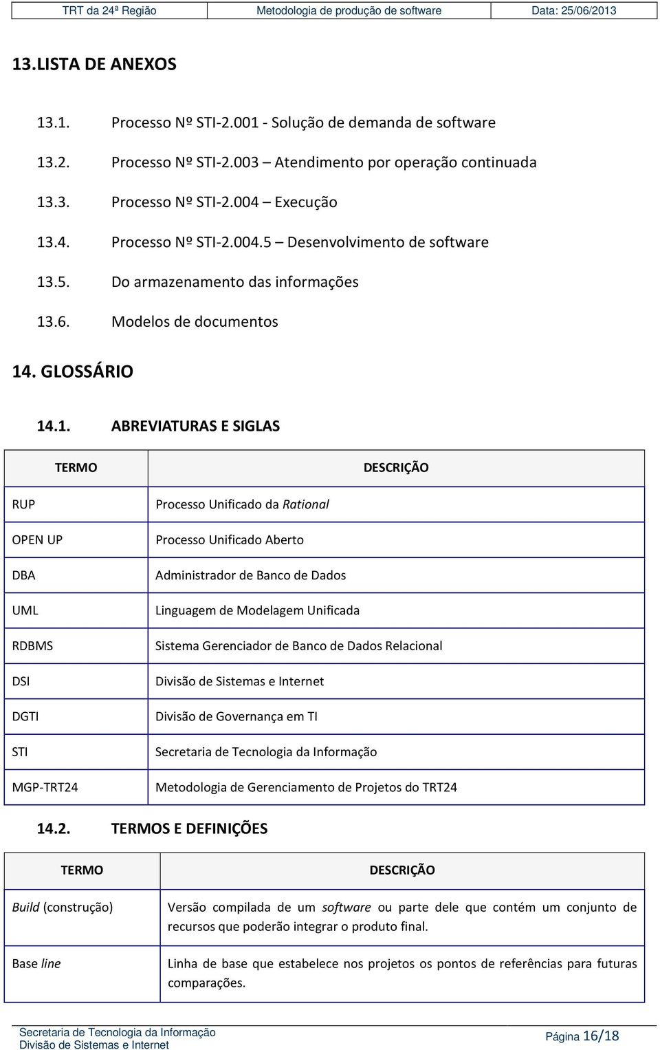 .4. Processo Nº STI-2.004.5 Desenvolvimento de software 13