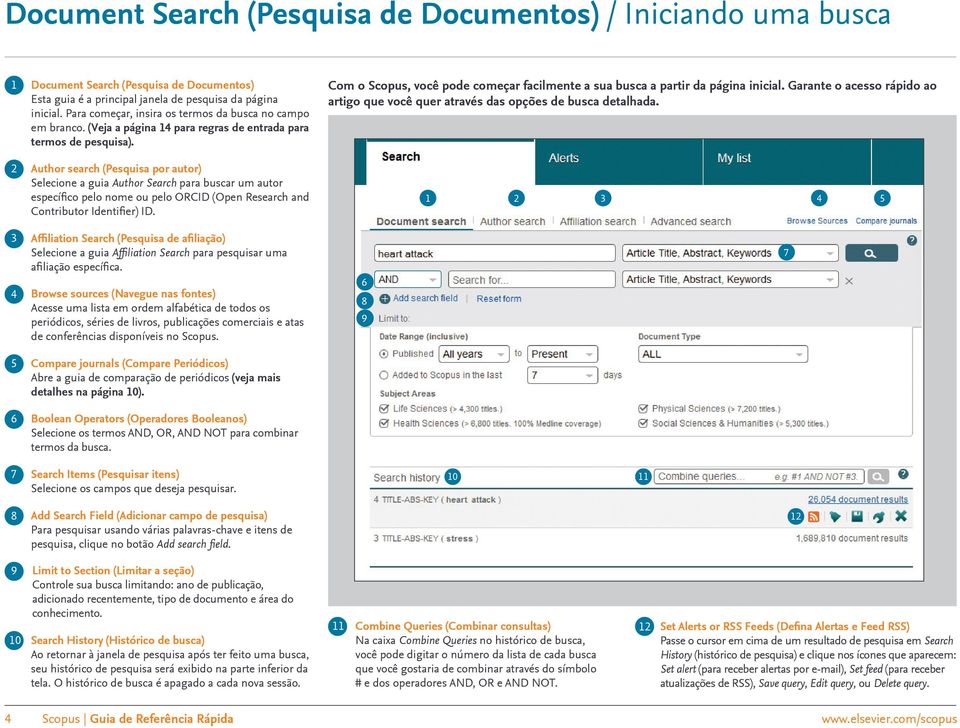 Com o Scopus, você pode começar facilmente a sua busca a partir da página inicial. Garante o acesso rápido ao artigo que você quer através das opções de busca detalhada.