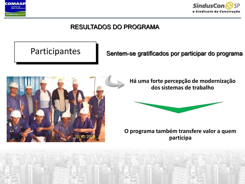 forte percepção de modernização dos sistemas de