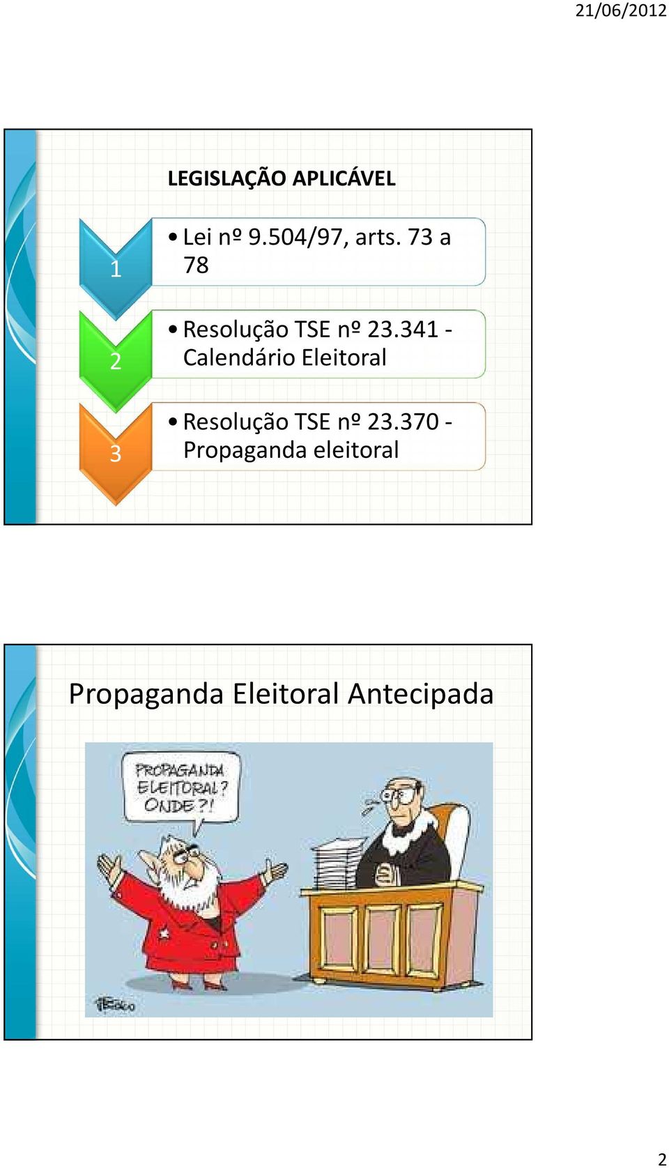 341 - Calendário Eleitoral Resolução TSE nº 23.