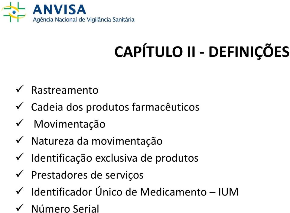 movimentação Identificação exclusiva de produtos