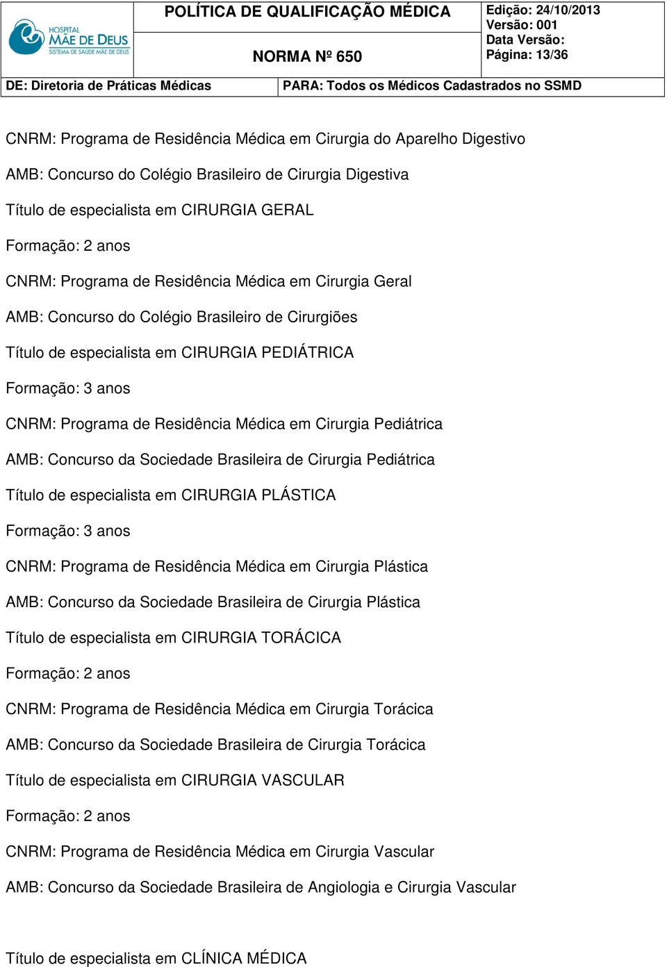 Concurso da Sociedade Brasileira de Cirurgia Pediátrica Título de especialista em CIRURGIA PLÁSTICA CNRM: Programa de Residência Médica em Cirurgia Plástica AMB: Concurso da Sociedade Brasileira de