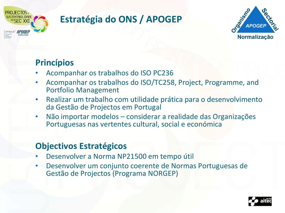 importar modelos considerar a realidade das Organizações Portuguesas nas vertentes cultural, social e económica Objectivos