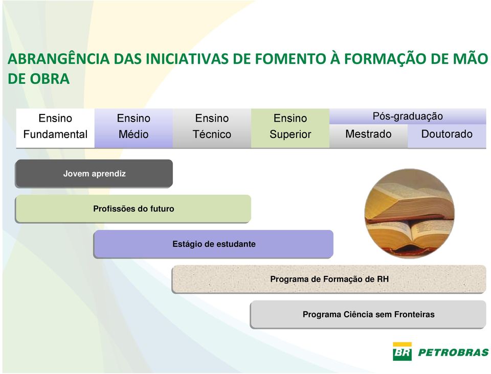 Mestrado Pós-graduação Doutorado Jovem aprendiz Profissões do futuro