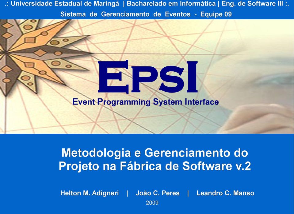 Sistema de Gerenciamento de Eventos - Equipe 09 EPSI Event Programming
