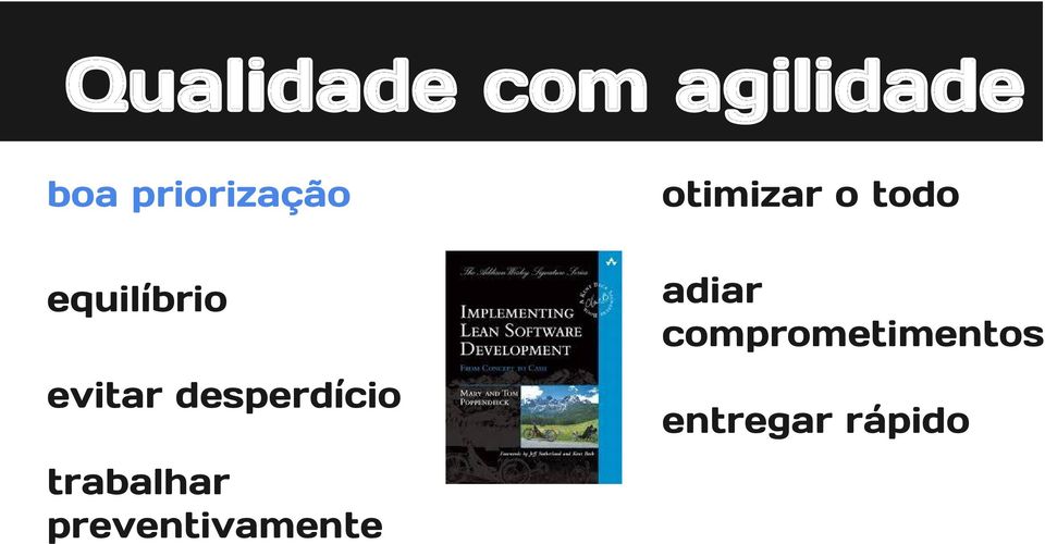 equilíbrio adiar comprometimentos