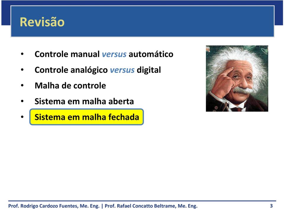 versus digital Malha de controle