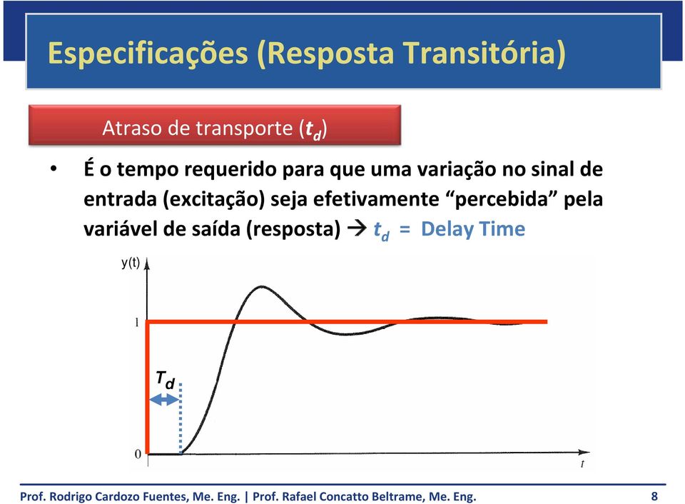 variação no sinal de entrada (excitação) seja