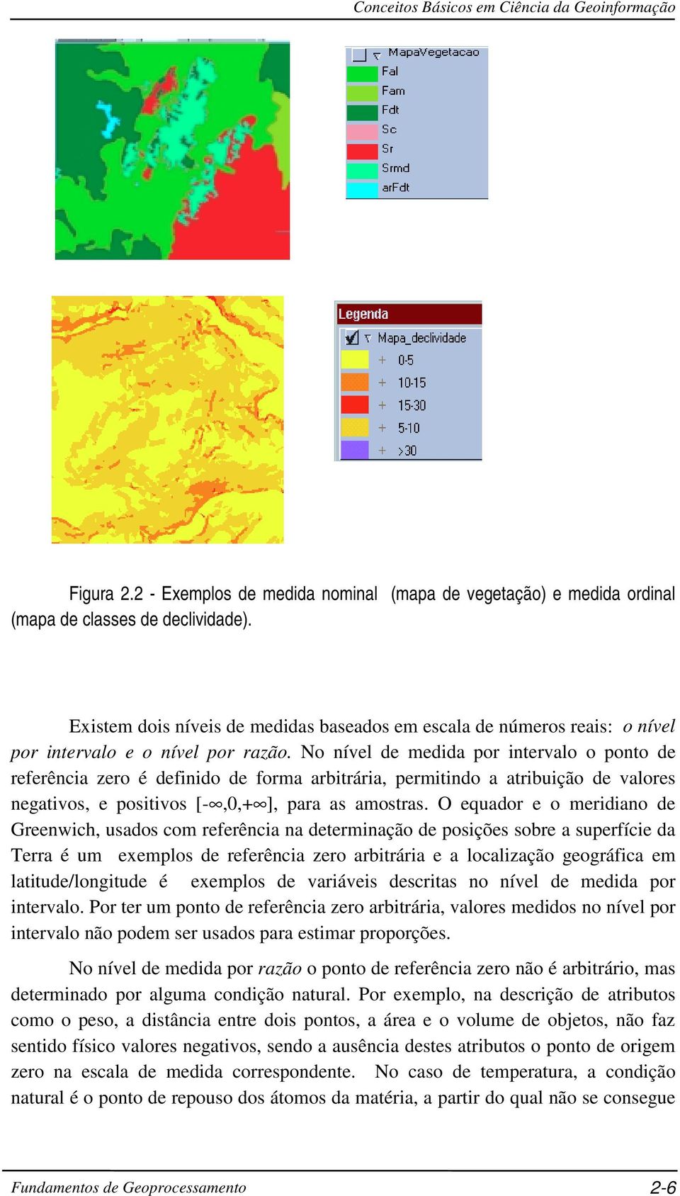 No nível de medida por intervalo o ponto de referência zero é definido de forma arbitrária, permitindo a atribuição de valores negativos, e positivos [-,0,+ ], para as amostras.