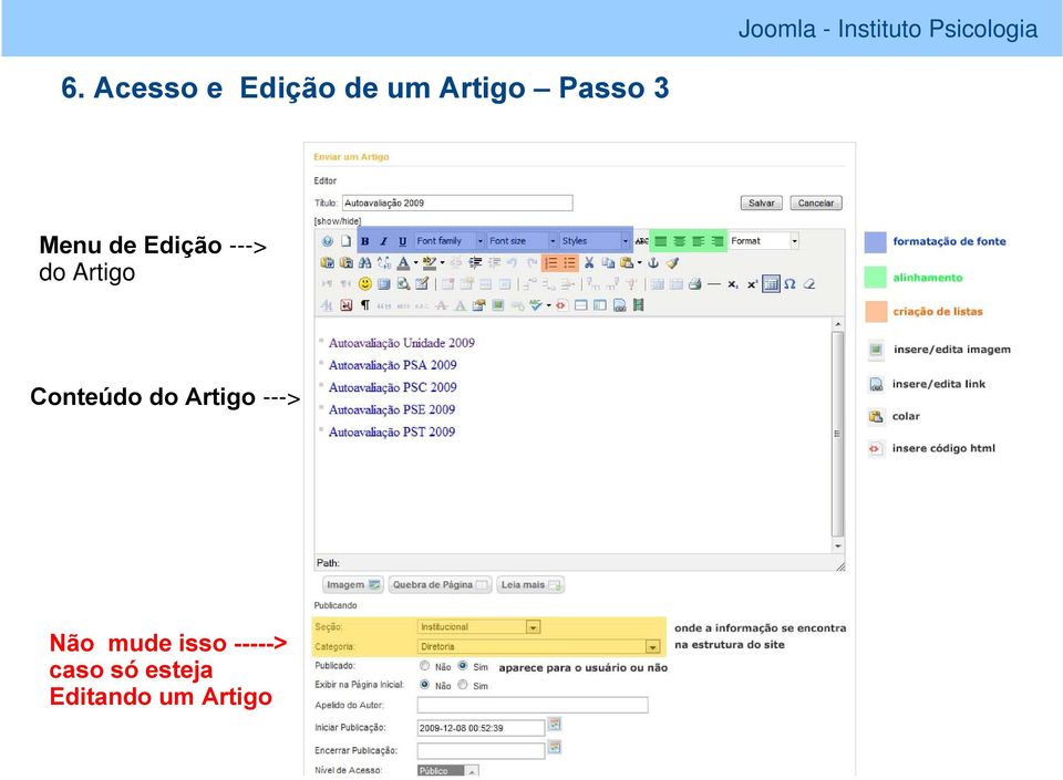 Artigo Conteúdo do Artigo ---> Não