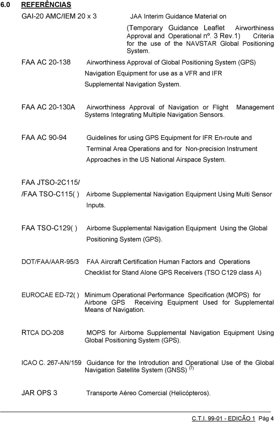 Airworthiness Approval of Global Positioning System (GPS) Navigation Equipment for use as a VFR and IFR Supplemental Navigation System.