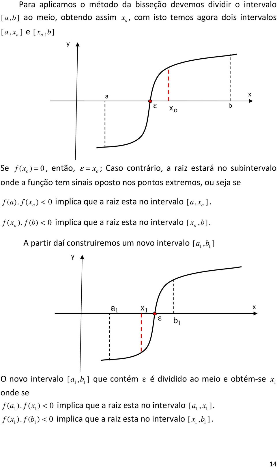 f ( < iplic que ri est o itervlo, ]. o [ o f ( o. f ( < iplic que ri est o itervlo [ o, ].