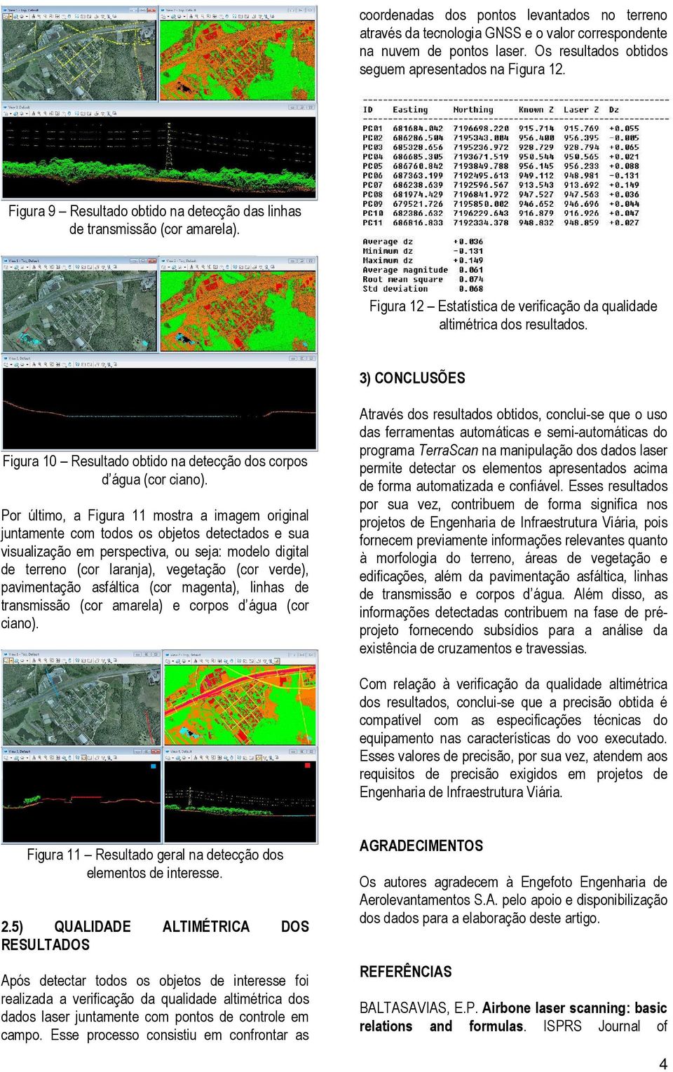 3) CONCLUSÕES Figura 10 Resultado obtido na detecção dos corpos d água (cor ciano).