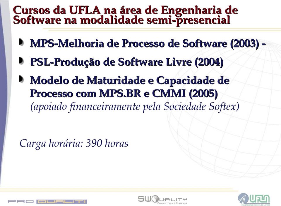 de Software Livre (2004) Modelo de Maturidade e Capacidade de Processo com