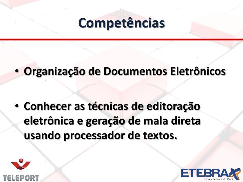 técnicas de editoração eletrônica e