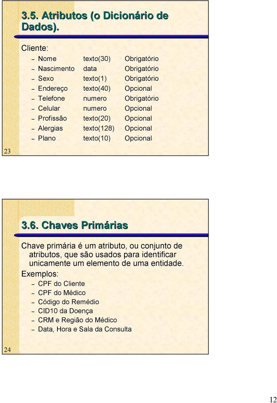 texto(20) texto(128) texto(10) 3.6.