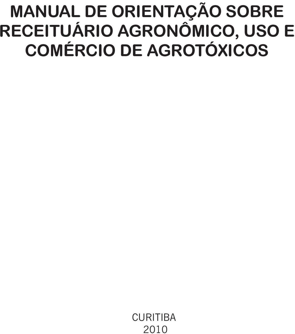 AGRONÔMICO, USO E