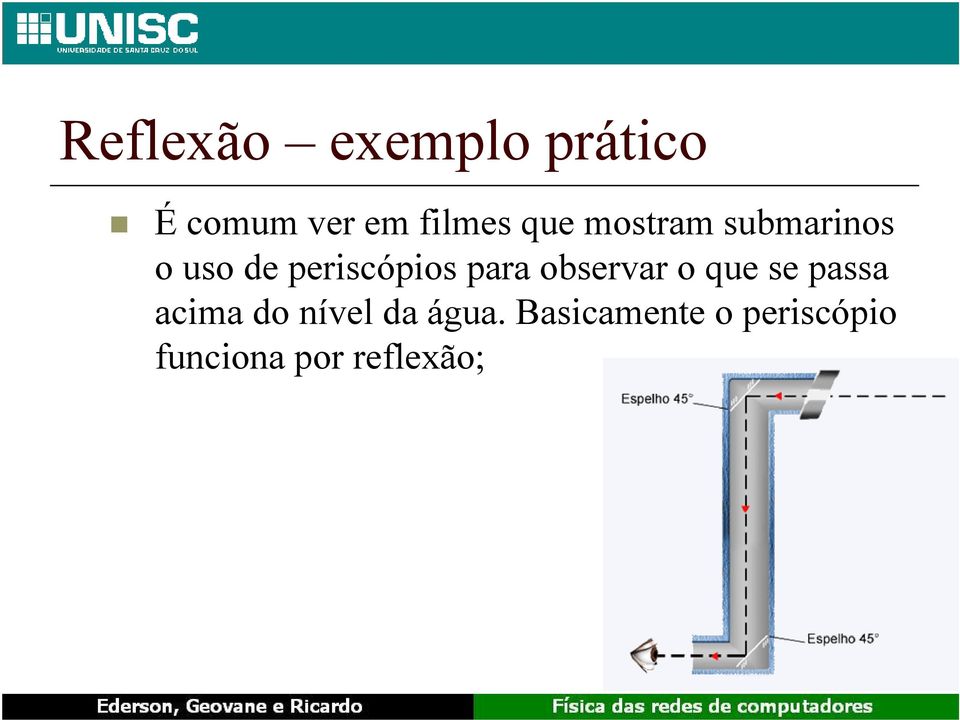 para observar o que se passa acima do nível da