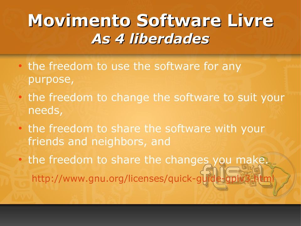 freedom to share the software with your friends and neighbors, and the