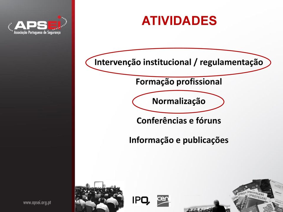 Formação profissional Normalização