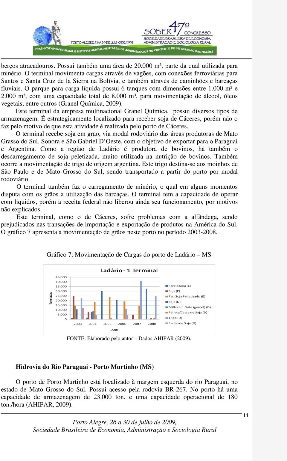 O parque para carga líquida possui 6 tanques com dimensões entre 1.000 m³ e 2.000 m³, com uma capacidade total de 8.