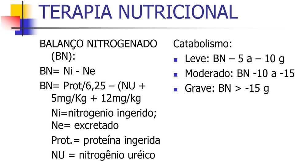 Prot.= proteína ingerida NU = nitrogênio uréico