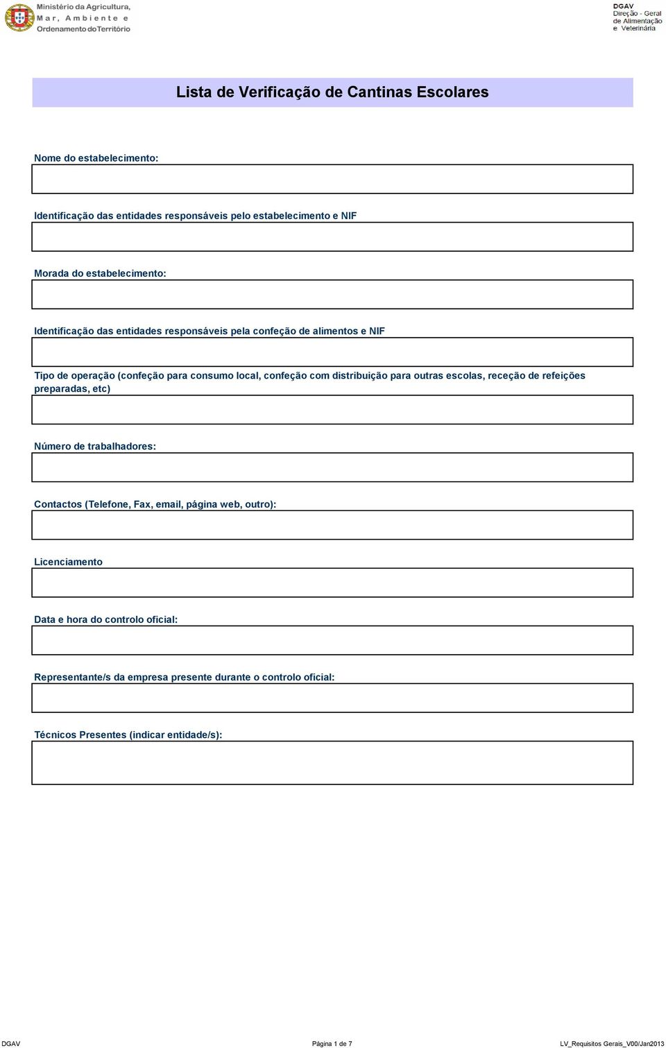 distribuição para outras escolas, receção de refeições preparadas, etc) Número de trabalhadores: Contactos (Telefone, Fax, email, página web, outro):