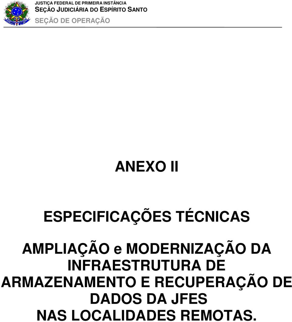 INFRAESTRUTURA DE ARMAZENAMENTO E