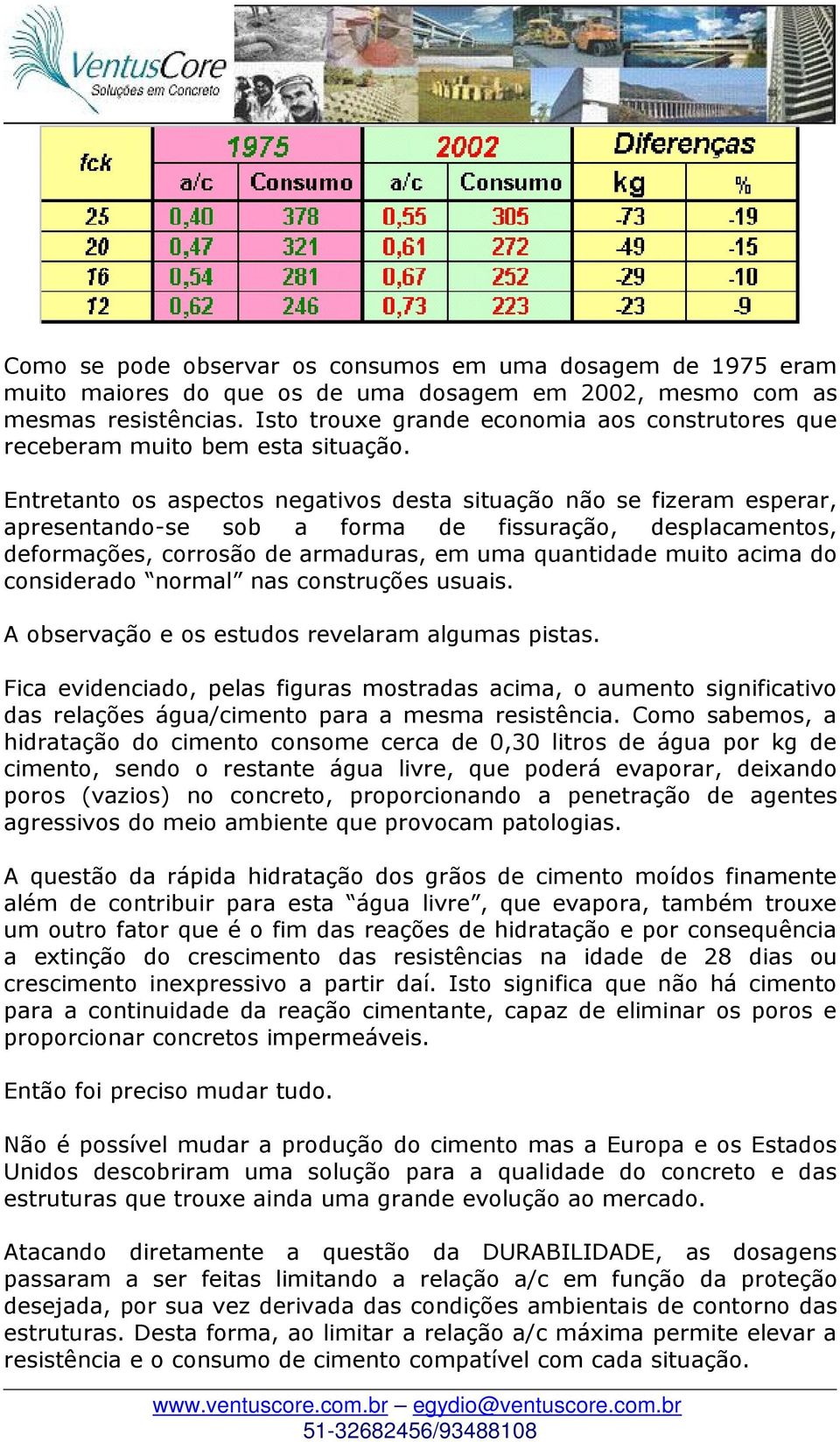 Entretanto os aspectos negativos desta situação não se fizeram esperar, apresentando-se sob a forma de fissuração, desplacamentos, deformações, corrosão de armaduras, em uma quantidade muito acima do