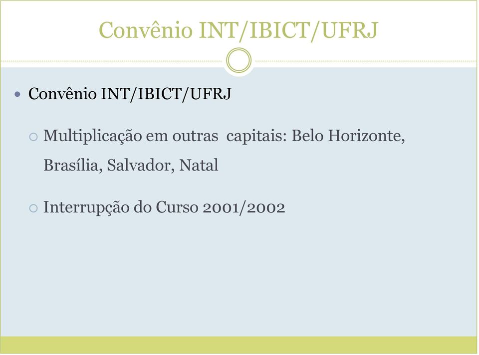 capitais: Belo Horizonte, Brasília,