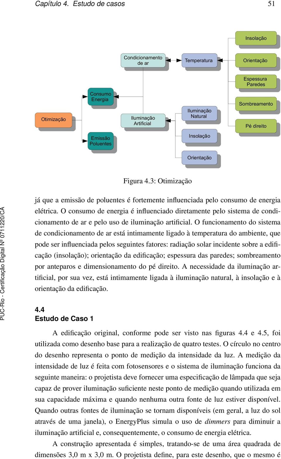 Poluentes Insolação Orientação Figura 4.3: Otimização já que a emissão de poluentes é fortemente influenciada pelo consumo de energia elétrica.