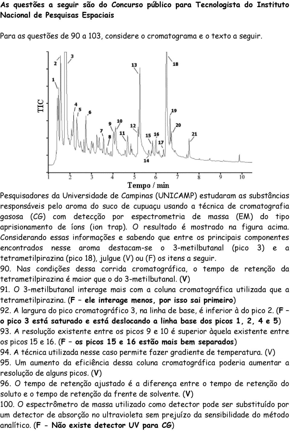 de massa (EM) do tipo aprisionamento de íons (ion trap). O resultado é mostrado na figura acima.