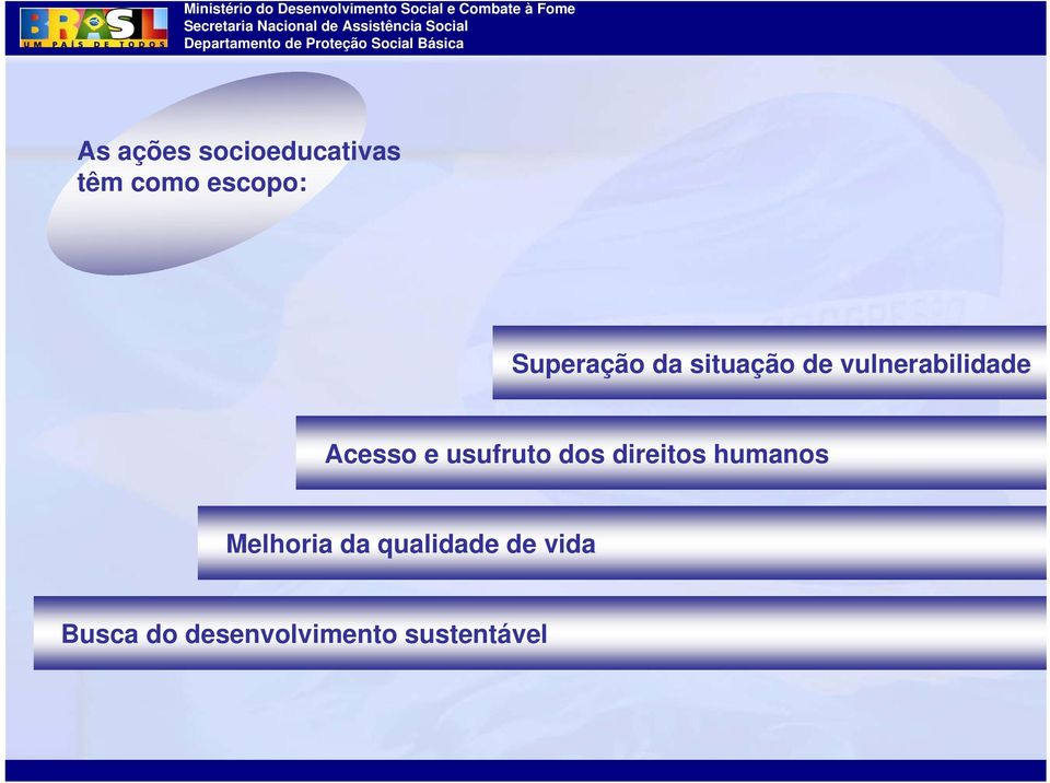 Acesso e usufruto dos direitos humanos