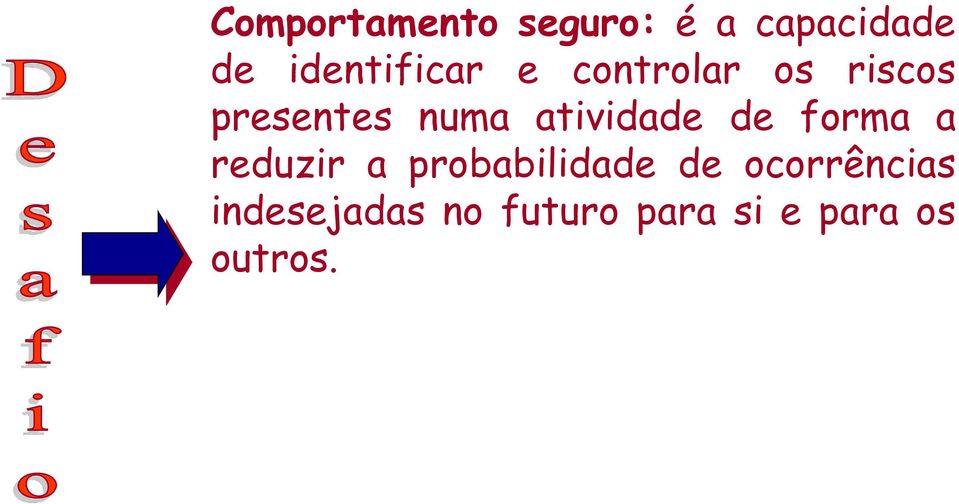 atividade de forma a reduzir a probabilidade de