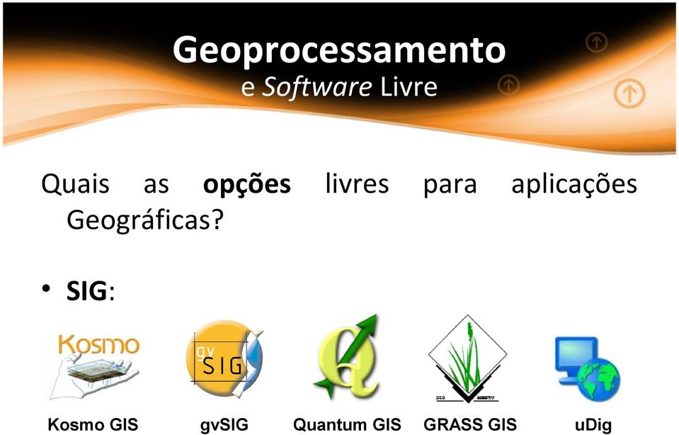 aplicações Geográficas?