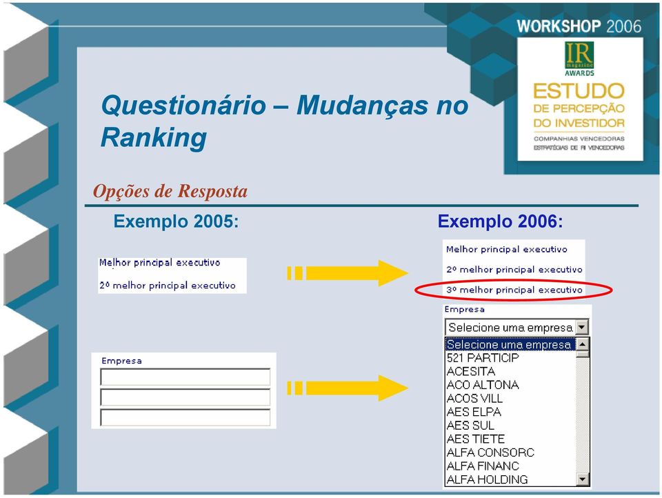 Opções de Resposta