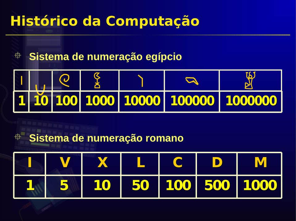 100000 1000000 Sistema de numeração