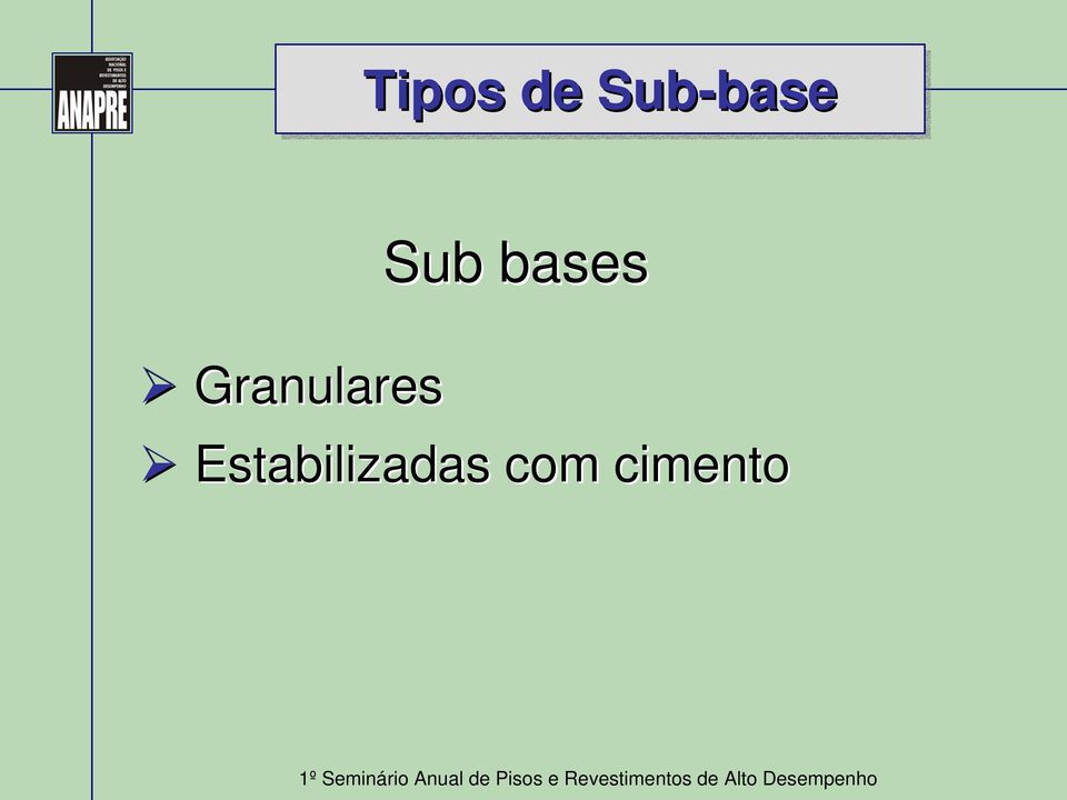 Sub bases
