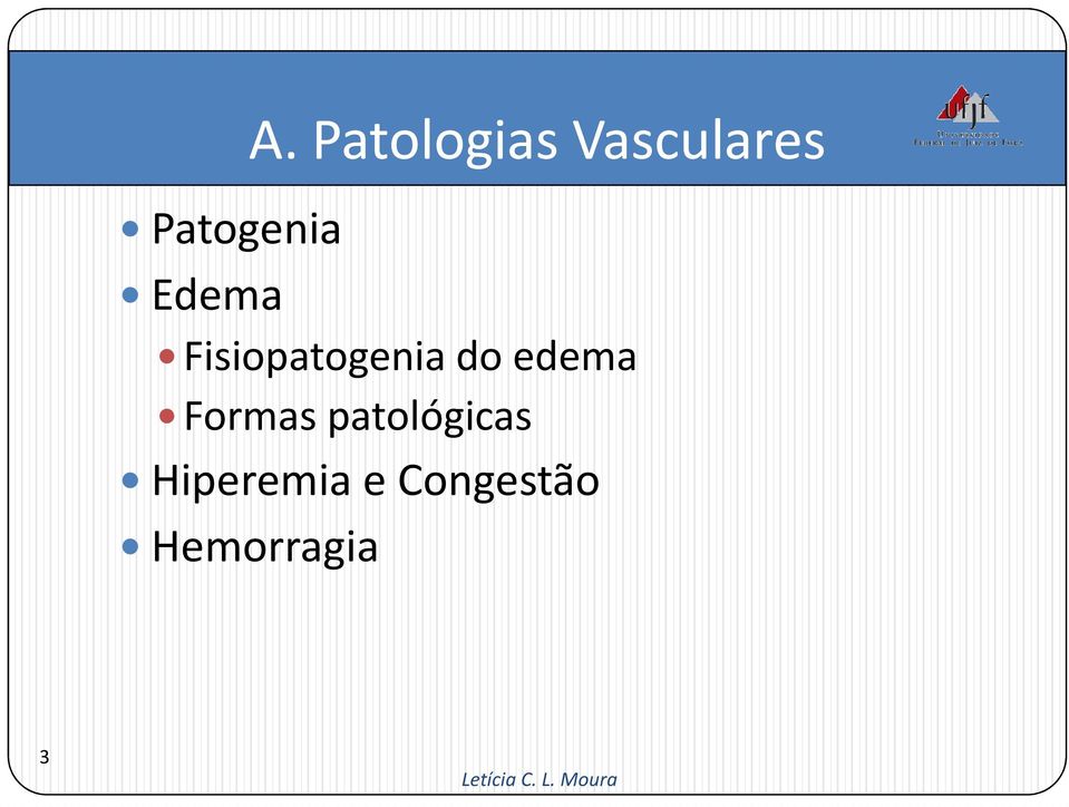 Fisiopatogenia do edema