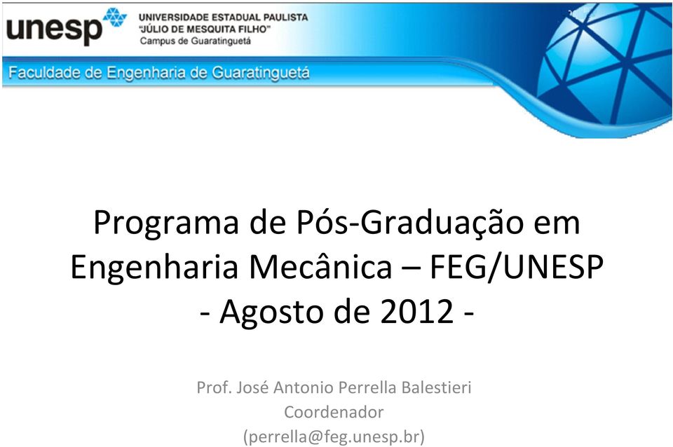 de 2012 - Prof.